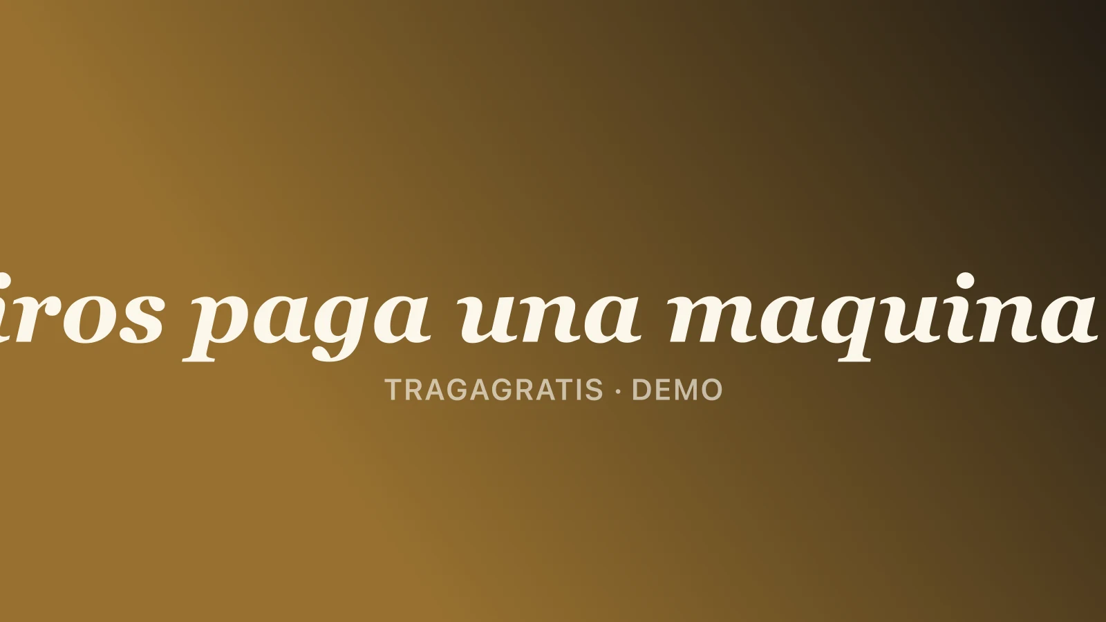 ¿Cada cuántos tiros paga una tragamonedas? demo