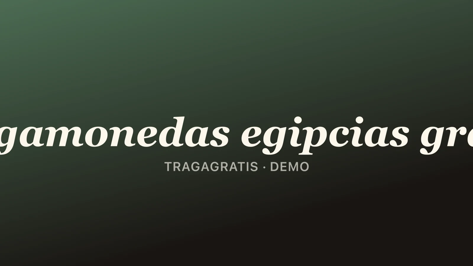 Tragamonedas Egipcias demo